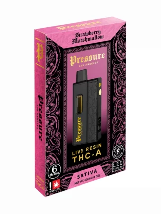 Strawberry Marshmallow Pressure THC-A Live Resin Vape 6G