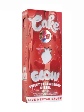 Sweet Strawberry Diesel Cake Glow THC-A Disposable 3G
