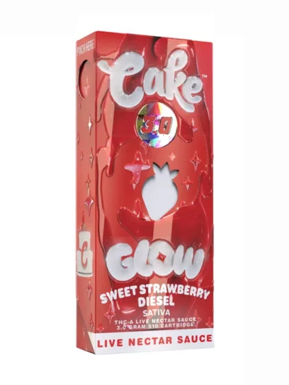 Sweet Strawberry Diesel Cake Glow THC-A Disposable 3G