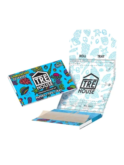 Tre House Premium Rolling Kit Ultra Unbleached Thin Papers 1 1/4