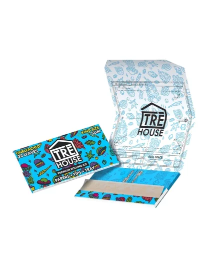 Tre House Premium Rolling Kit Ultra Unbleached Thin Papers King Size opened