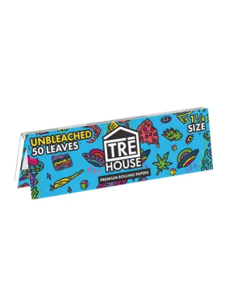 Tre House Premium Unbleached Rolling Papers 1 1_4