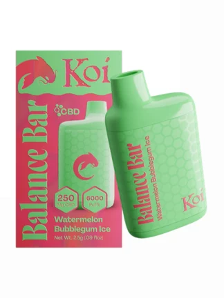 Watermelon Bubblegum KOI Balance Bar CBD 6000 Puffs Disposable Vape