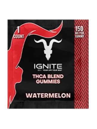 Watermelon Ignite THC-A Blend Gummies 150mg
