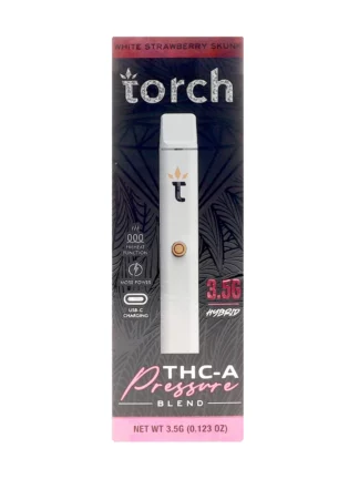 White Strawberry Skunk Torch THC-A Pressure Blend Disposable 3.5G