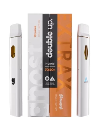 Wookies+Dreamsicle Ghost Extrax Double Up THC-A + Hxy9 + D9 Two Disposables 3500mgx2