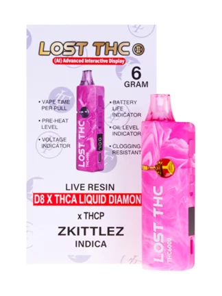 Zkittlez Lost THC THC-A Liquid Diamond Disposable 6G