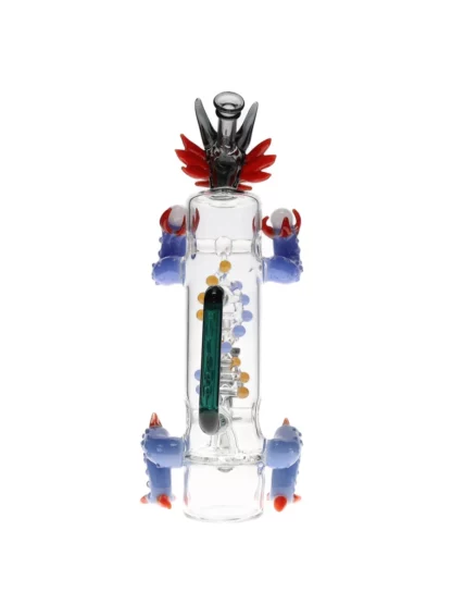 11" Dragon DNA Helix Glass Water Pipe Back