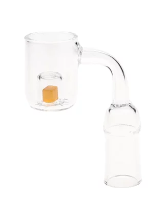 14mm Female 90 Degree Cadmium Core 2mm Thick Quartz Banger