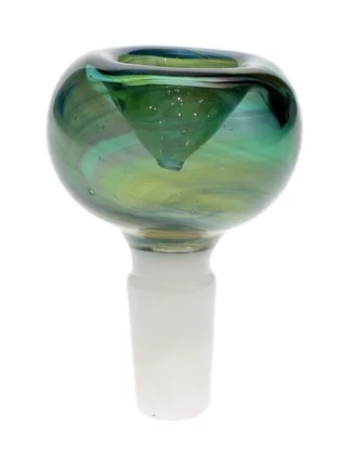 14MM Galaxic Dark Green Male Glass Bowl