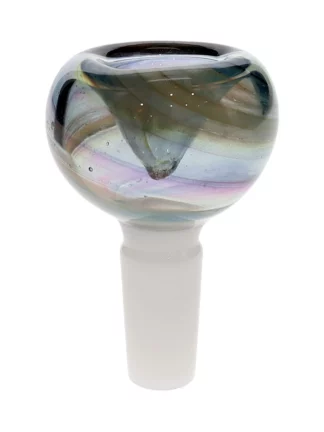 14MM Galaxic Dark Grey Male Glass Bowl