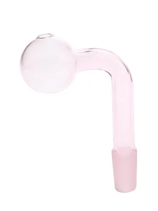 14MM Male Pink Glass On Glass Oil Burner Adapter