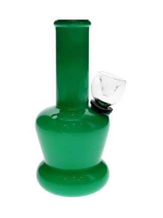 5 Clear Pattern Single Globe Mini Water Pipe Green