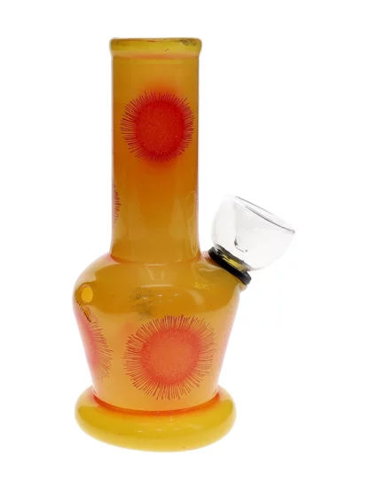 5" Clear Pattern Single Globe Mini Water Pipe