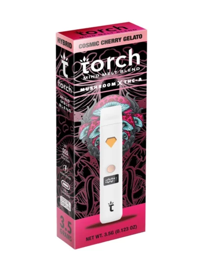 Cosmic Cherry Gelato Torch Mind Melt Mushroom x THC-A Blend White Series Vape 3.5G