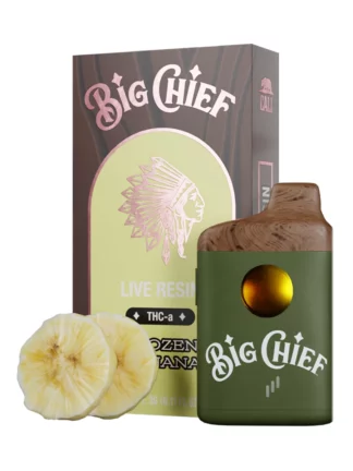 Frozen Banana Big Chief Live Resin THC-a Disposable Vape 3G