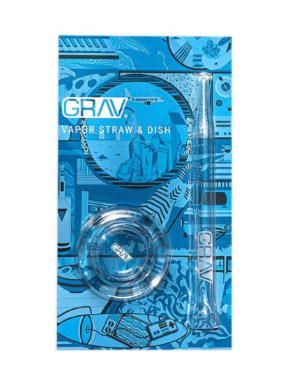 Grav Quartz Vape Straw With Dab Dish Box