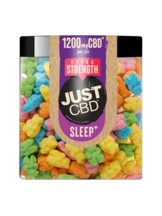 Just CBD Extra Strength Nighttime Melatonin Sleep Sour Bear Gummies 1200mg