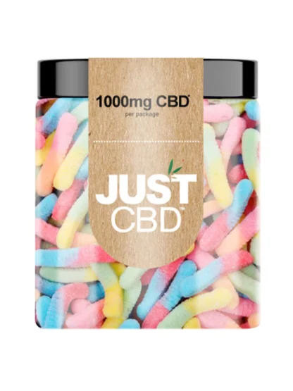 Just CBD Sour Worms Gummies 1000mg