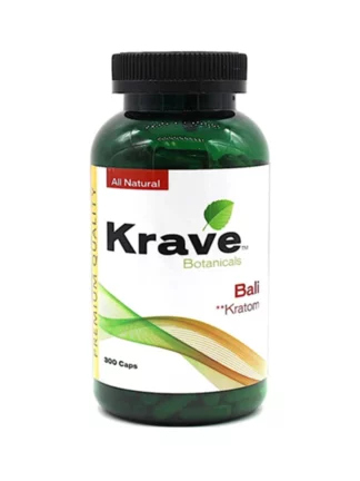 Krave Botanicals Bali Kratom Capsules 500ct