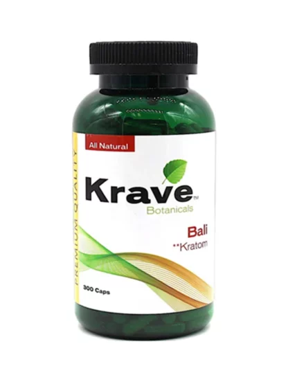Krave Botanicals Bali Kratom Capsules 500ct