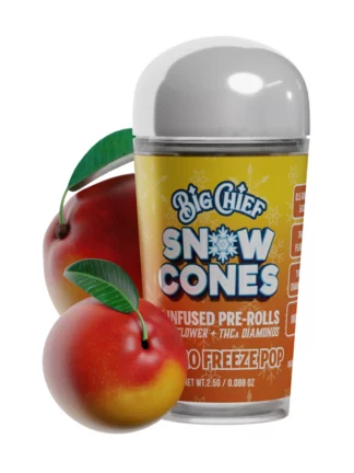 Mango Freeze Pop Big Chief Snow Cones Infused Pre-Rolls THCa Flower+THC-A Diamonds 2.5G