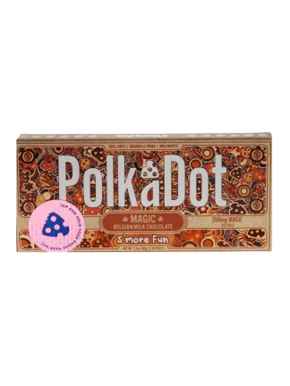 S'More Fun PolkaDot Magic Mushroom Belgian Milk Chocolate 200mg Magic Per Piece