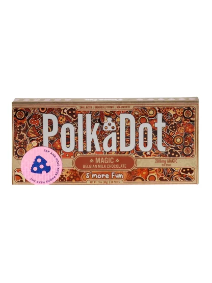 S'More Fun PolkaDot Magic Mushroom Belgian Milk Chocolate 200mg Magic Per Piece