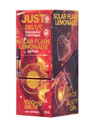 Solar Flare Lemonade Just Delta 8 Interstellar Cartridges 1000mg