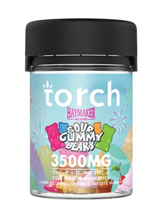 Sour Gummy Bears Torch Haymaker Blend Live Resin Gummies 3500mg