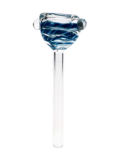 Steam Light Blue & White Glass Bowl