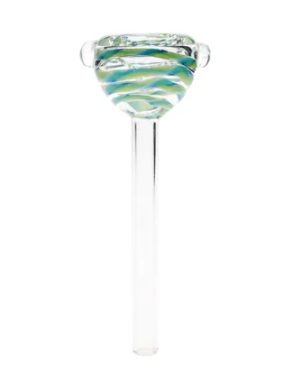 Steam Light Green & Blue Glass Tunnel Bowl