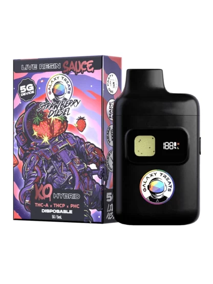 Strawberry Diesel Galaxy Treats KO Live Resin Sauce Disposable 5G