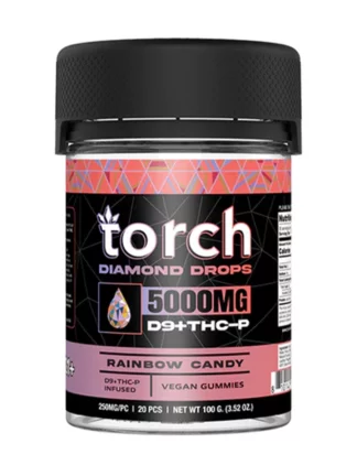 Torch Diamond Drops Gummies 5000mg RAINBOW CANDY