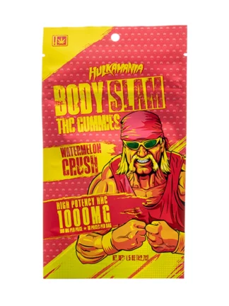 Watermelon Crush Hulk Hogan Body Slam HHC Gummies 1000mg