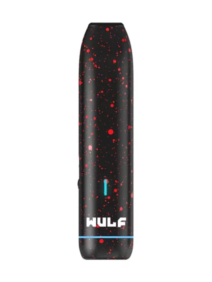 Wulf Mods LX Slim Portable Dry Herb Vaporizer Blackl red Spatter