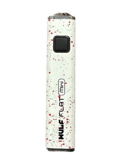 Yocan Wulf FLAT MINI Dab Pen Battery White red Splatter