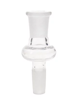 10MM Female to 10MM Male Clear Glass Adaptor