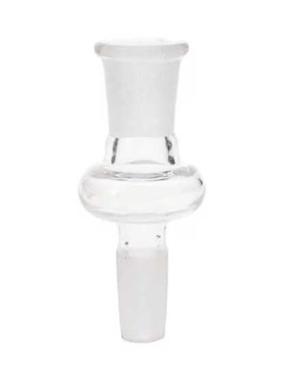 10MM Female to 10MM Male Clear Glass Adaptor