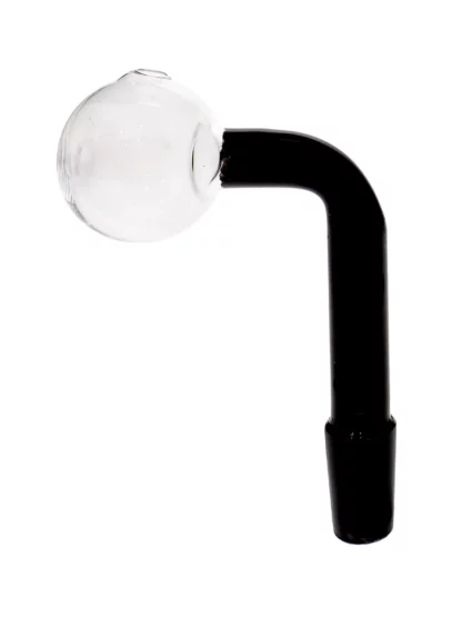 14MM Male Black Glass On Glass Oil Burner Adapter