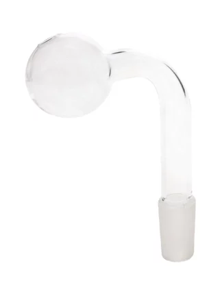 14MM Male Clear Glass On Glass Oil Burner Adapter