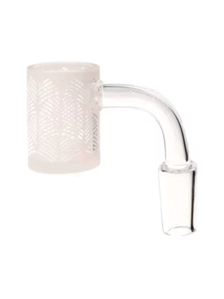 14MM Male Riptide Clear Banger With Design