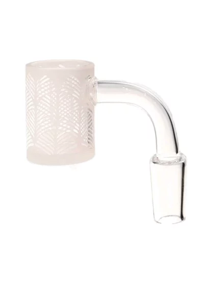 14MM Male Riptide Clear Banger With Design