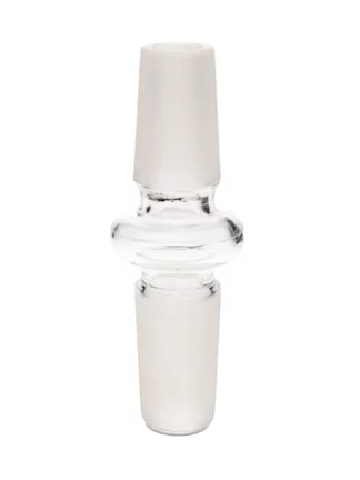 14MM Male to 14MM Male Clear Glass Adaptor
