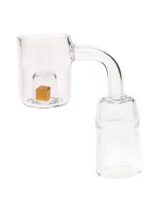 18MM Female 2mm Cadmium Core 90 Degree Quartz Clear Banger