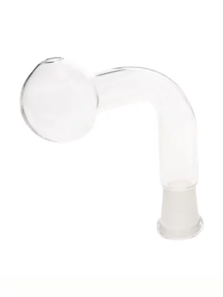 18MM Female Clear Glass On Glass Oil Burner Adapter
