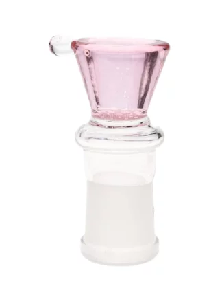 18MM Female Honeycomb Screen Pink Glass Bowl