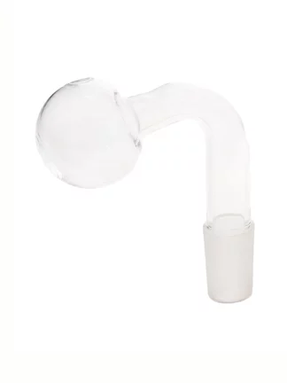 18MM Male Clear Glass On Glass Oil Burner Adapter