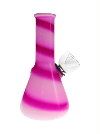 5 Colorful Mini Beaker Bong Pink Dark Pink