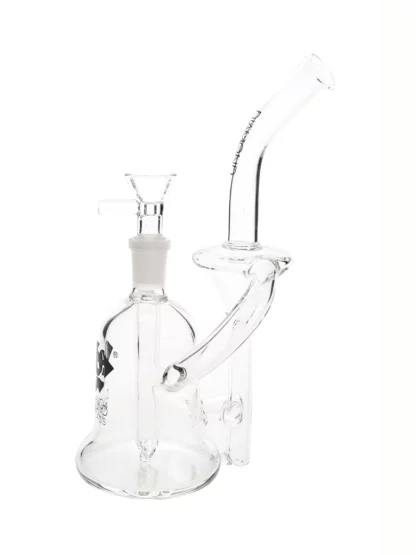8 Recycler Water Pipe by Diamond Glass Side
